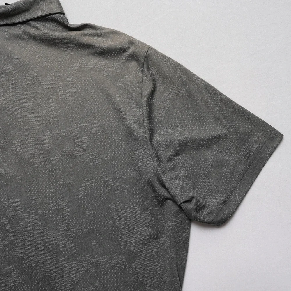 Adidas Primegreen Polo Shirt Mens 3XL Grey‎ Geometric Golf Athleisure